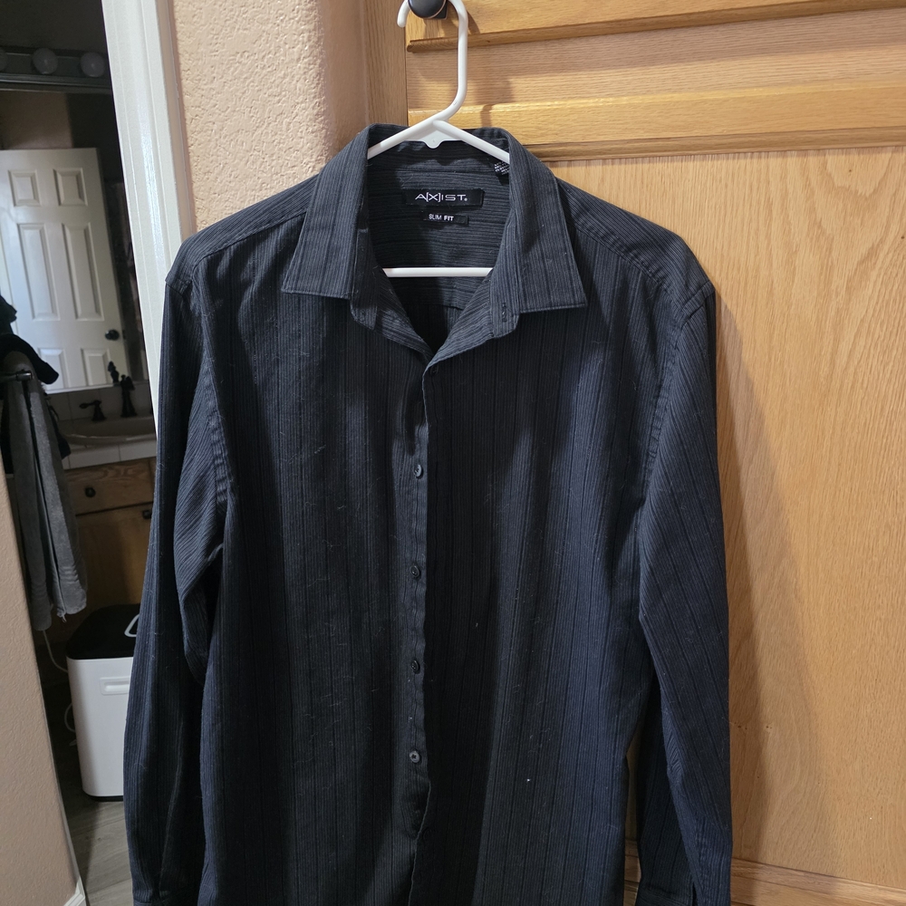 Axist Men's Dark Gray Dress Shirt